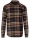 K579 - Geruit overshirt met sherpavoering Camel / Black Checked