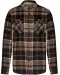 K579 - Geruit overshirt met sherpavoering Camel / Black Checked