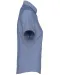 K536 - Dames Oxford blouse korte mouwen Oxford Cobalt Blue