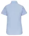 K536 - Dames Oxford blouse korte mouwen Oxford Blue