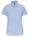 K536 - Dames Oxford blouse korte mouwen Oxford Blue
