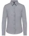 K534 - Dames Oxford blouse lange mouwen Oxford Zinc