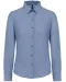 K534 - Dames Oxford blouse lange mouwen Oxford Cobalt Blue