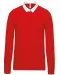 K213 - Rugbypolo Red / White
