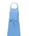K885 - Katoenen schort met zak Sky Blue
