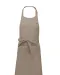 K885 - Katoenen schort met zak Beige