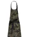 K885 - Katoenen schort met zak Olive Camouflage