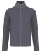 K917 - Microfleece met rits en raglanmouwen heren Convoy Grey