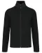 K917 - Microfleece met rits en raglanmouwen heren Black