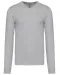 K965 - Heren pullover met v-hals Grey Melange