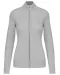 K962 - Dames cardigan met rits Grey Melange