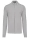 K961 - Heren cardigan met rits Grey Melange