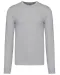 K967 - Herenpullover met ronde hals Grey Melange