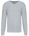 K982 - Premium pullover V-hals Light grey heather