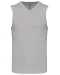 K969 - Heren spencer met v-hals Grey Melange