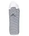 K3033 - Marine-t-shirt ronde hals Bio heren White / Navy Stripes