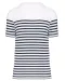 K3033 - Marine-t-shirt ronde hals Bio heren White / Navy Stripes