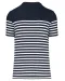 K3033 - Marine-t-shirt ronde hals Bio heren Navy / White Stripes