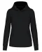 K4028 - Ecologische damessweater met capuchon Black