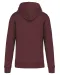 K4027 - Ecologische herensweater met capuchon Wine Heather
