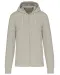 K4030 - Ecologische herensweater met capuchon en ritssluiting Clay