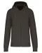 K4030 - Ecologische herensweater met capuchon en ritssluiting Dark Grey