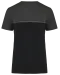 WK304 - Ecologisch tweekleurig uniseks T-shirt met korte mouwen Black / Dark Grey