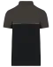 WK210 - Ecologische uniseks polo met korte mouwen in twee kleuren Black / Dark Grey