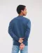 RU262M - Authentic Sweater met ronde hals White
