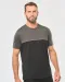 WK304 - Ecologisch tweekleurig uniseks T-shirt met korte mouwen Black / Forest Green