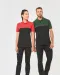WK210 - Ecologische uniseks polo met korte mouwen in twee kleuren Black / Forest Green