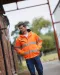 YHVP209 - Veiligheidsjas Fontaine Hi Vis Orange / Navy