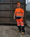 YHVJ400 - Tweekleurig veiligheids-T-shirt Hi Vis Orange / Navy