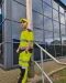 YHVJ400 - Tweekleurig veiligheids-T-shirt Hi Vis Orange / Navy