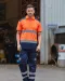 YHVJ220 - Tweekleurige veiligheidspolo Hi Vis Orange / Navy