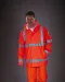 YHVS450 - Ademende regenjasj Hi-Vis Soft Flex Hi Vis Orange
