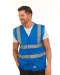 YHVW120 - Hoge zichtbaarheid hesje van gerecycleerd gaas Hi Vis Yellow