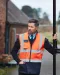 YHV005 - Gewatteerde veiligheidsbodywarmer Hi Vis Orange / Navy