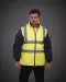 YHV008SL - Gewatteerd veiligheidsjasje met afneembare mouwen Hi Vis Orange / Navy