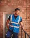 YHVW120 - Hoge zichtbaarheid hesje van gerecycleerd gaas Hi Vis Yellow