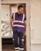 YHVW120 - Hoge zichtbaarheid hesje van gerecycleerd gaas Hi Vis Yellow