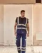 YHVW120 - Hoge zichtbaarheid hesje van gerecycleerd gaas Hi Vis Yellow