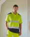 YHVJ220 - Tweekleurige veiligheidspolo Hi Vis Orange / Navy