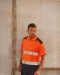 YHVJ220 - Tweekleurige veiligheidspolo Hi Vis Orange / Navy