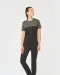 WK304 - Ecologisch tweekleurig uniseks T-shirt met korte mouwen Black / Forest Green
