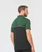 WK210 - Ecologische uniseks polo met korte mouwen in twee kleuren Black / Forest Green