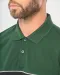 WK210 - Ecologische uniseks polo met korte mouwen in twee kleuren Black / Forest Green