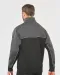 WK404 - Ecologische uniseks sweater met ritskraag Black / Forest Green