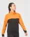 WK404 - Ecologische uniseks sweater met ritskraag Black / Forest Green