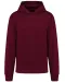 K4018 - Oversized fleece sweater met capuchon Wine